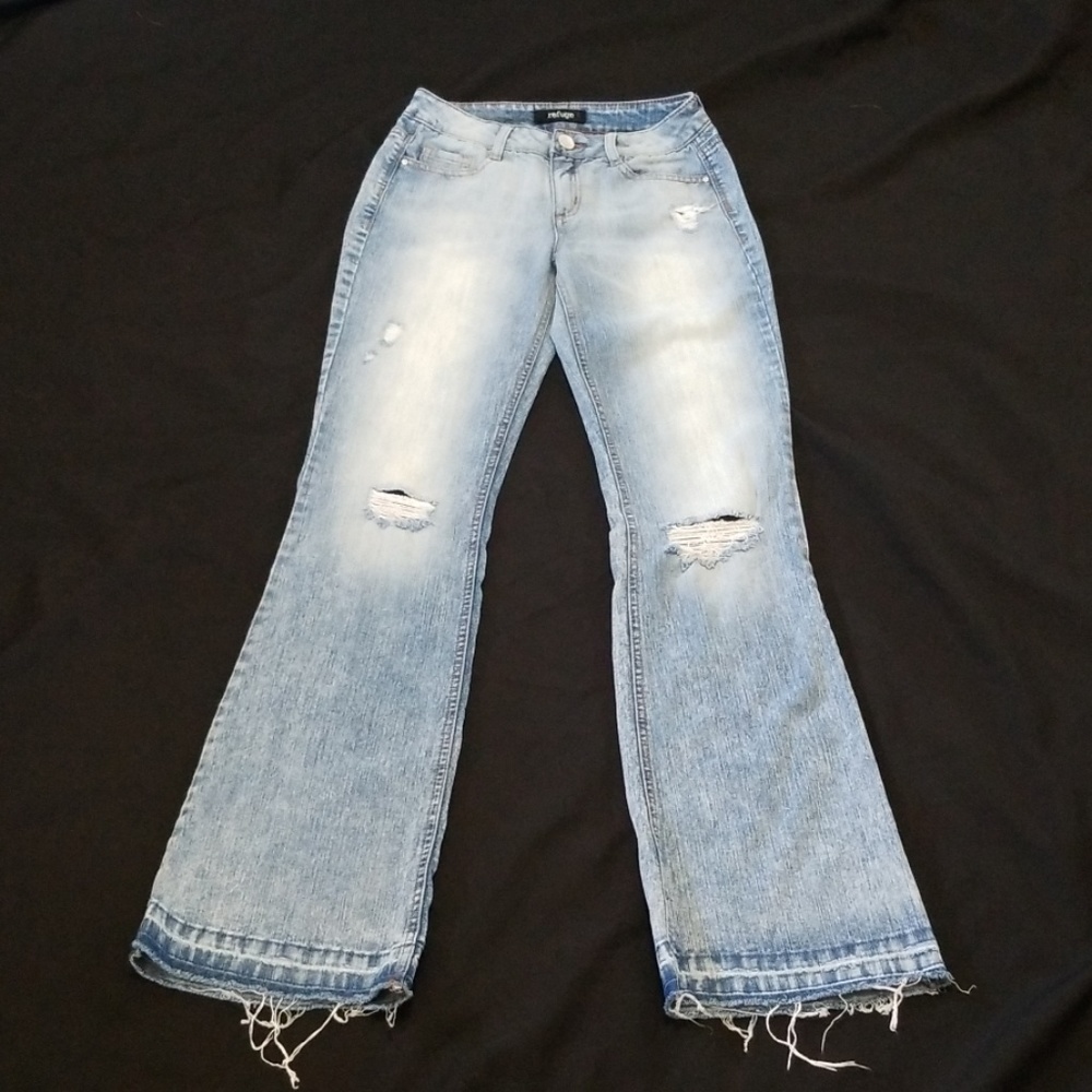 VTG Distressed Bell Bottom Jeans